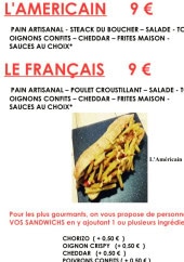 Menu Le Casse Dalle - Les sandwichs