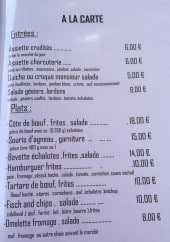 Menu Le Romarin - Entrées et plats 