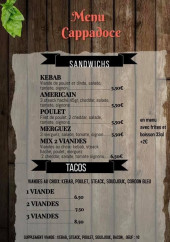 Menu Cappadoce kebab - Les burgers et assiettes