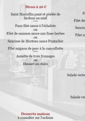 Menu Jadis - Le menu à 26€