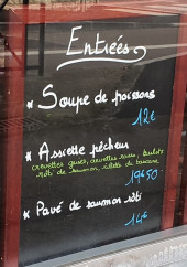 Menu Le Fils du Poissonnier - Entrées