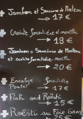 Menu Le Mistigri - Exemple de menu