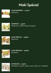 Menu Temis Yuki - Maki spécial
