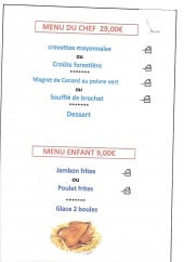 Menu Le Bambi - Menu du chef et enfant 