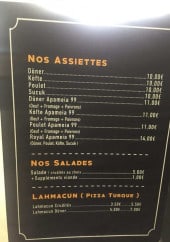 Menu Apameia 99 - Les assiettes et salades