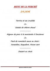 Menu Les Balcons De La Perche - Le menu de la perché