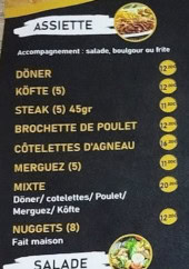 Menu L'ottantic - Les assiettes et salades
