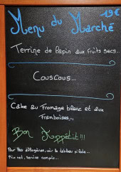 Menu Saveur Vivre - Exemple de menu