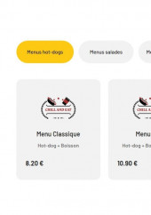 Menu Chill and Eat - Les hot dogs
