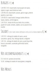 Menu Good & Bio - Les burgers, salades, accompagnements et menus