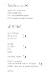 Menu Good & Bio - Les desserts et boissons