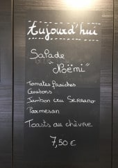 Menu L'Escale Gourmande - Exemple de menu