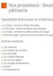 Menu Maison Nivon - Les prestations 