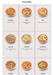 Menu Smoky s Pizza - Pizzas tomates 