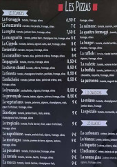 Menu La buixoise - Les pizzas