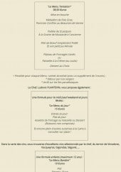 Menu La Détente - Les menus suite