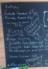 Menu Cubana Bar - Exemple de menu du jour