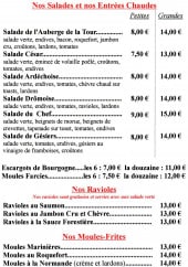 Menu Le Monté Christo - Salades, entrées, ravioles,...