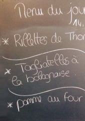 Menu Les Nouveaux Jardins de Babylone - Un exemple de menu du jour