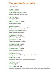 Menu Le Relais Des Mailles - Gratins de ravioles
