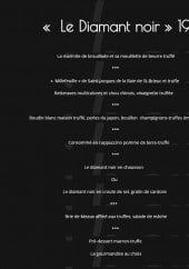 Menu Chartron - Diamant noir