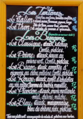 Menu Le Pain des Fous - Les tartares et burgers