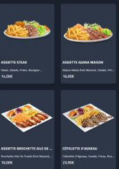 Menu Abi Kebab Naan Tacos - Les assiettes suite