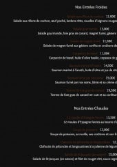 Menu Côté Terre & Mer - Les entrées et grillades