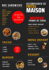 Menu Mix's Kebab - Les sandwichs , tacos et desserts,..