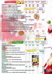 Menu Pizza Palace - Les pizzas 