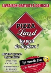 Menu Pizza Land - Carte et menu Pizza Land Conches en Ouche