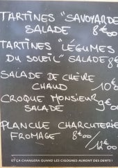 Menu L'Annexe - Exemple de menu
