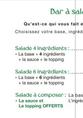 Menu Les Gourmandises de Vernon - Les salades