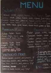 Menu À ma façon - Le menu