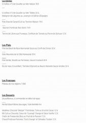 Menu Le Cochon d'Or - Les entrées, plats, fromages,...