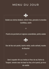 Menu Bar Brasserie du Haras - Les menus du jour