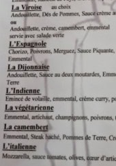 Menu La Crêpe d'Or - Les galettes suite