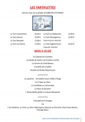 Menu Le bistrot de bernay - Les tartiflettes et menu à 20.5€