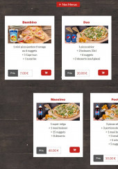 Menu Planet pizza - Les menus