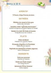 Menu Au P'Tit Tonneau - Le menu à 22€