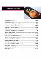 Menu Cochon Saint Antoine - Entrées froides