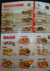 Menu Food Corner - Les sandwichs et naan