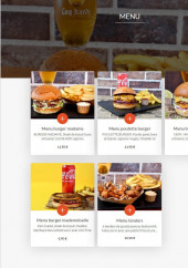 Menu Madame Frite - Les menus
