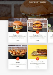 Menu Madame Frite - Les burgers et autre