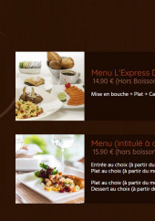 Menu Ô Saveurs d'ici et d'ailleurs - Les menus