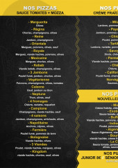 Menu Pizza club - Les pizzas