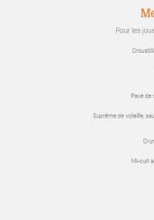 Menu Le Séquoia - Menu golfeur 