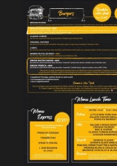 Menu Unyc - Les burgers et menus