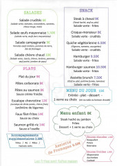 Menu L'Union - La carte