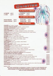 Menu La Galmotte - Galettes